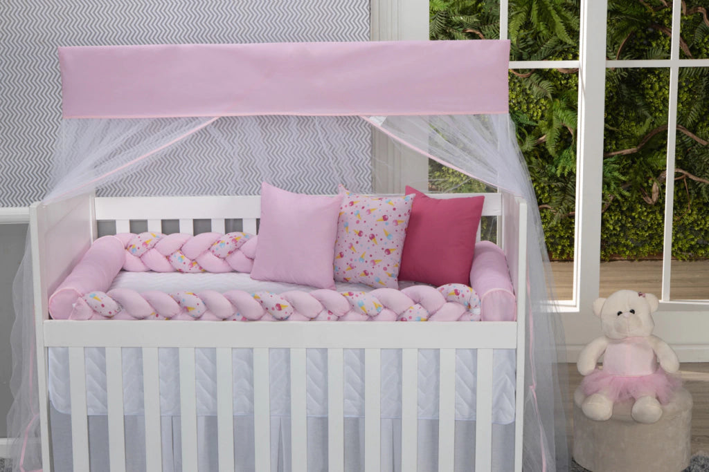 Kit Duo Trança Para Berço - Sorvetinho