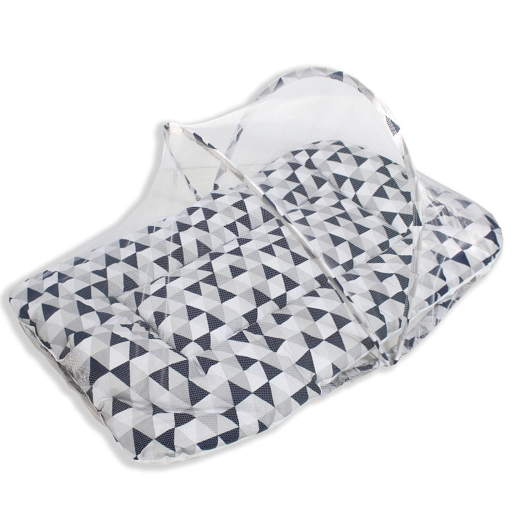 COLCHONETE PORTÁTIL C/ MOSQUETEIRO - LOSANGO AZUL MARINHO