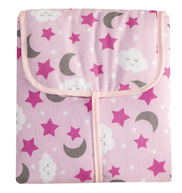 Trocador Portátil C/ Bolsos Internos - Soninho Rosa