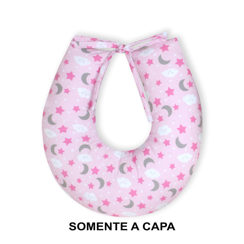 Capa De Almofada Amamentação Mt - Soninho Rosa