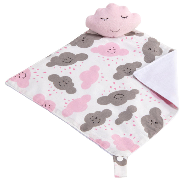 Naninha C/ Porta Chupeta - Nuvem Rosa