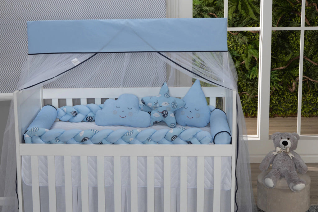 Kit Duo Trança Para Berço - Balão Marinho