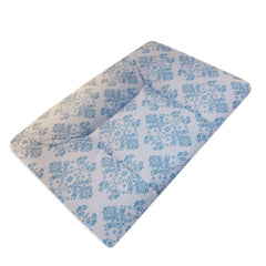 COLCHONETE PORTÁTIL C/ MOSQUETEIRO - PROVENÇAL AZUL COM BRANCO