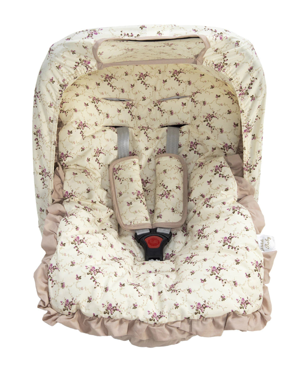 Kit Para Bebê Conforto - Floral Ferrugem