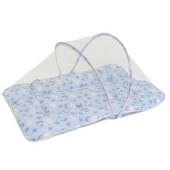 Colchonete Portátil Com Mosquiteiro - Soninho Azul