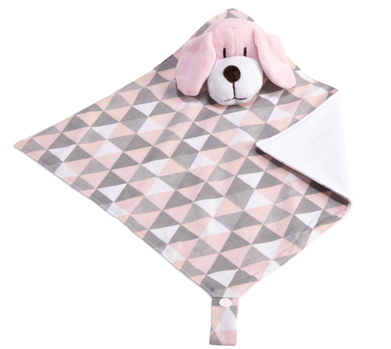 Naninha C/ Porta Chupeta - Cachorrinho Rosa