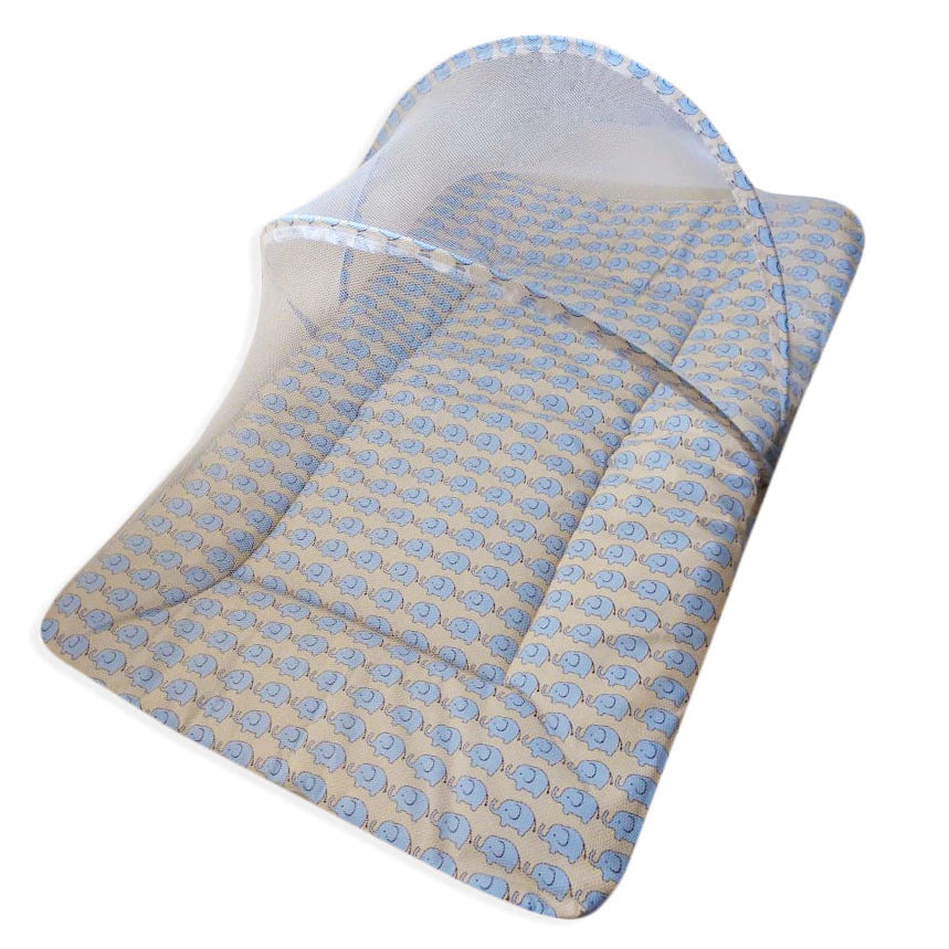 COLCHONETE PORTÁTIL C/ MOSQUETEIRO - ELEFANTE AZUL