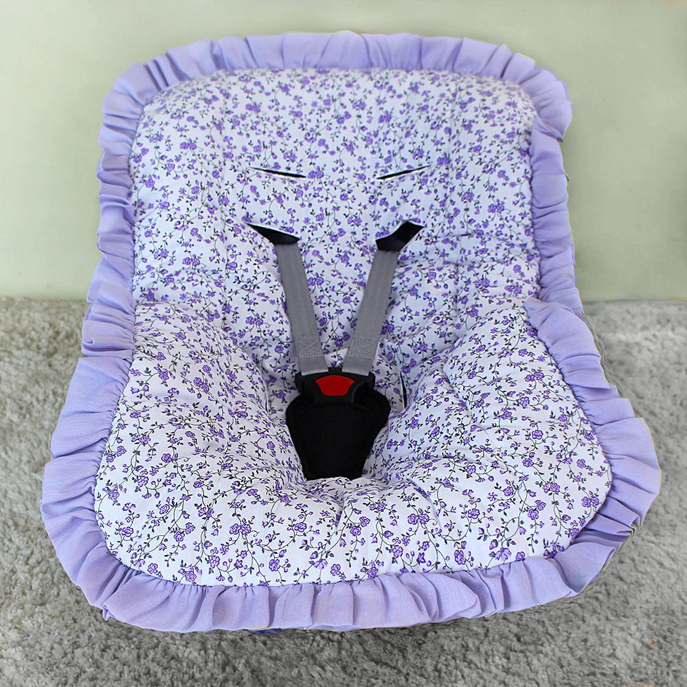 Capa De Bebê Conforto Mt - Flor Lilás