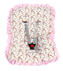 Capa De Bebê Conforto Mt - Floral Rosa