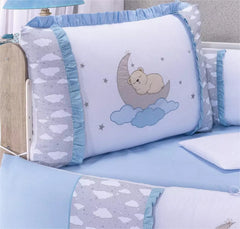 Kit Berço Elegance Sonho Azul - 10 Peças
