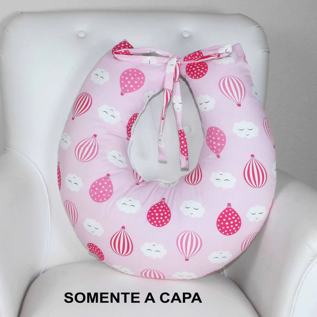Capa De Almofada Amamentação Mt - Balãozinho Pink