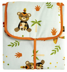 Trocador Portátil C/ Bolsos Internos - Safari Laranja