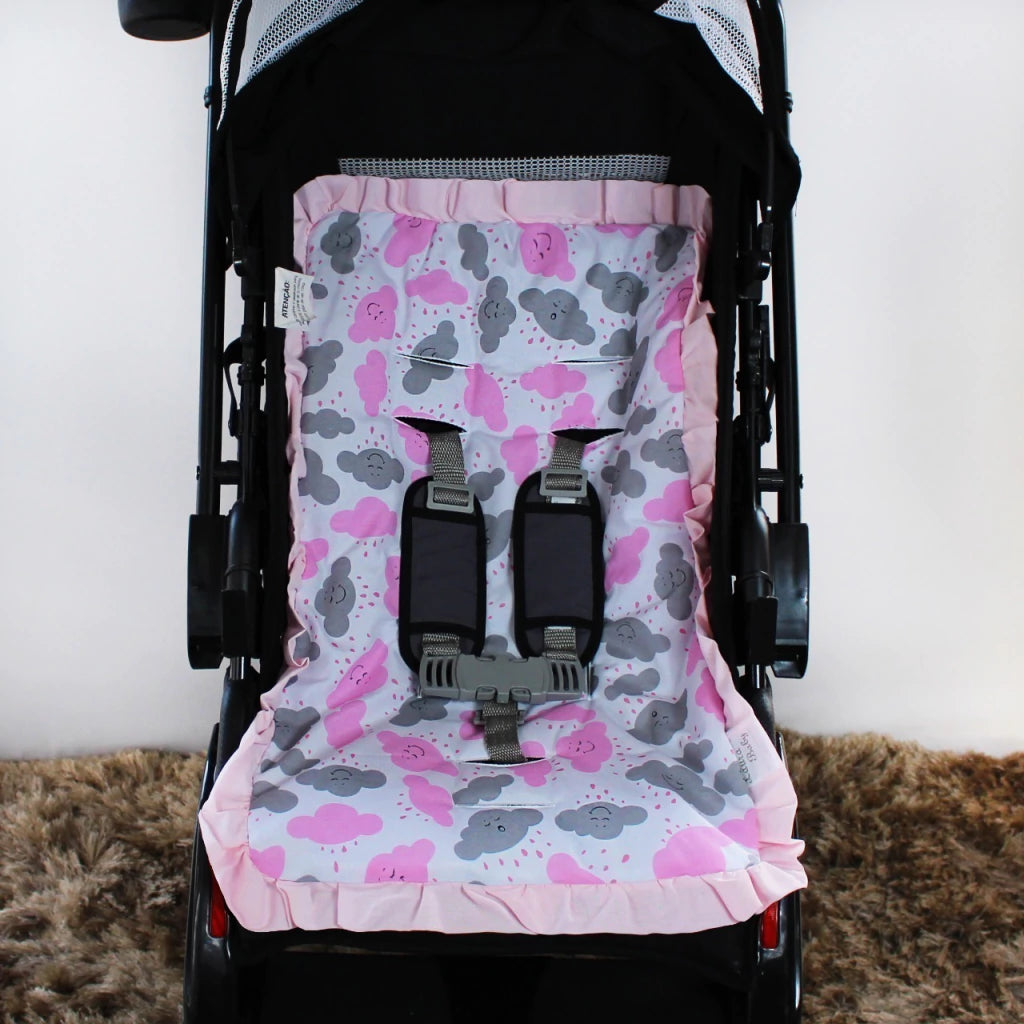 Capa De Carrinho Mt - Chuva De Benção Rosa