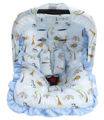 Kit Para Bebê Conforto - Floresta Azul