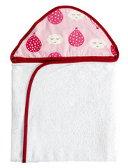 Toalha Com Capuz Bordado - Balão Pink