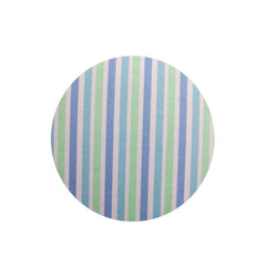 COLCHONETE PORTÁTIL C/ MOSQUETEIRO - LISTRADO AZUL COM VERDE