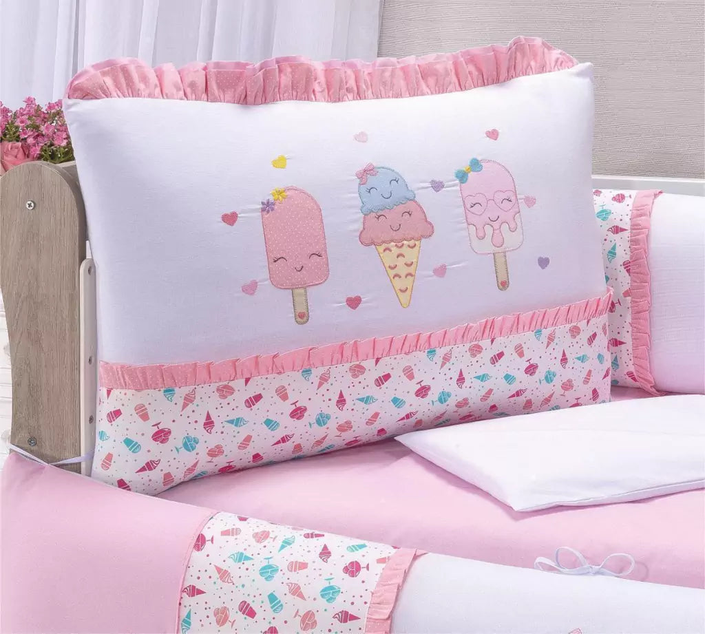 Kit Berço Elegance Verão Feliz - 10 Peças