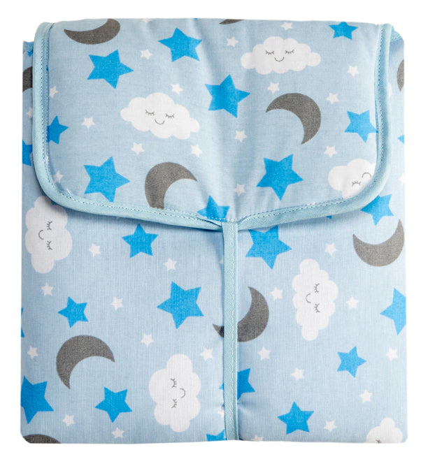 Trocador Portátil C/ Bolsos Internos - Soninho Azul