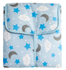 Trocador Portátil C/ Bolsos Internos - Soninho Azul