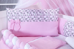 KIT BERÇO AMERICANO 11 PEÇAS CLASSIC MICROFIBRA - AMORA