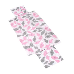 Trocador portátil plastificado - arco íris rosa