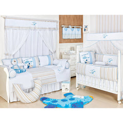 KIT DE BERÇO GLAMOUR 09 PEÇAS - AVIÃO