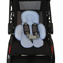 CONJUNTO COMPLETO BEBÊ CONFORTO - CAPOTA + APOIO + CAPA + PROTETOR DE CINTO AZUL BEBÊ