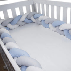 PROTETOR DE BERÇO TRANÇA 4,00 MTS - AZUL