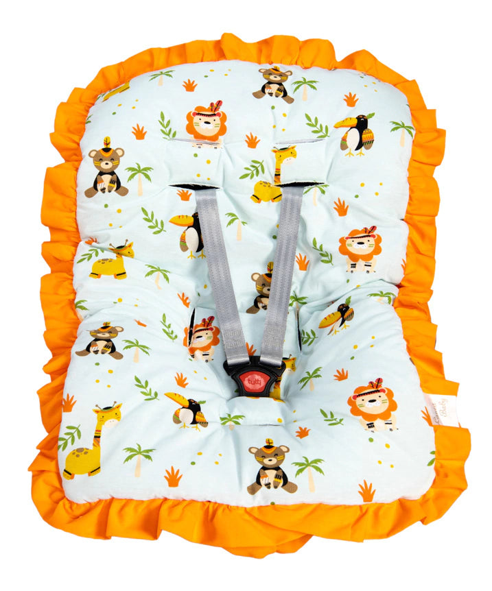 Capa De Bebê Conforto Mt - Safari Laranja