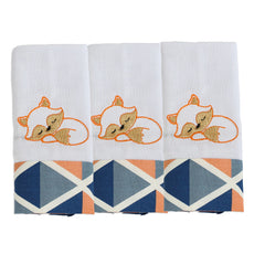 BABETE BORDADA 03 PÇS - RAPOSA