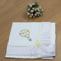 MANTA DE PIQUET C/ LASIE 100% ALGODÃO - BALÃO