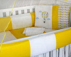 KIT KIDS COM MOSQUITEIRO COMUM 07 PEÇAS - BALÃO AMARELO