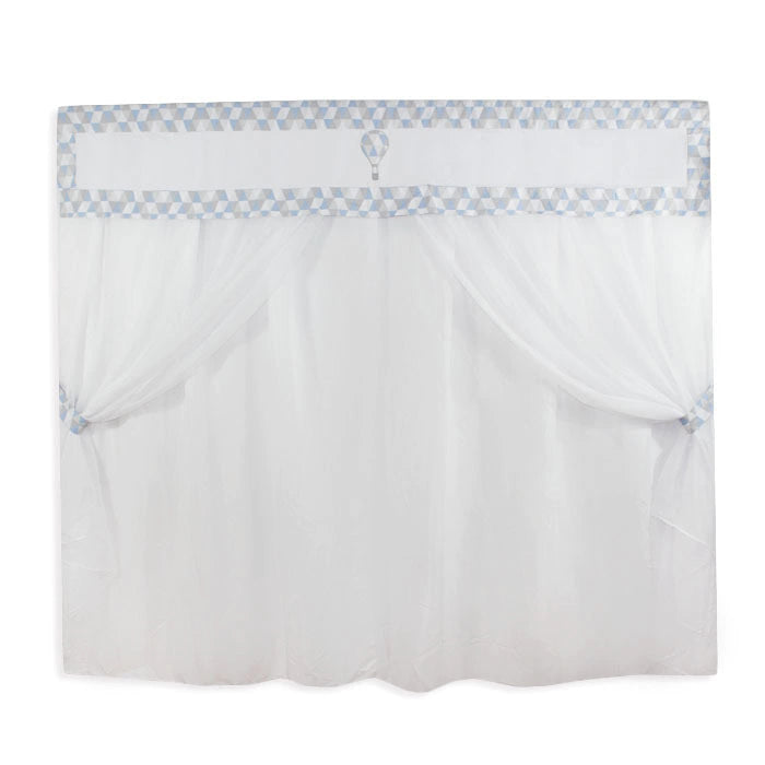 CORTINA DE VOIL - BALÃO AZUL