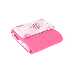 Trocador portátil plastificado - balone rosa