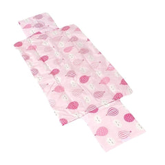 Trocador portátil plastificado - balone rosa