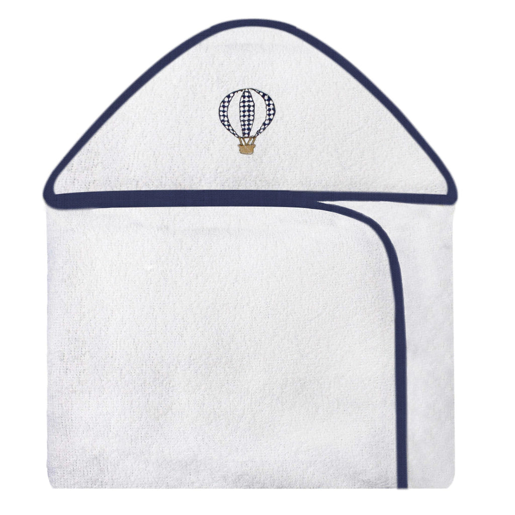 TOALHA COM CAPUZ BORDADA - BALÃO MARINHO