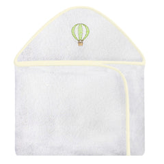 TOALHA COM CAPUZ BORDADA - BALÃO VERDE