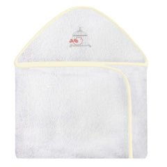 TOALHA COM CAPUZ BORDADA - GAIOLA FERRUGEM