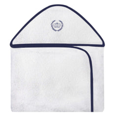 TOALHA COM CAPUZ BORDADA - REALEZA MARINHO