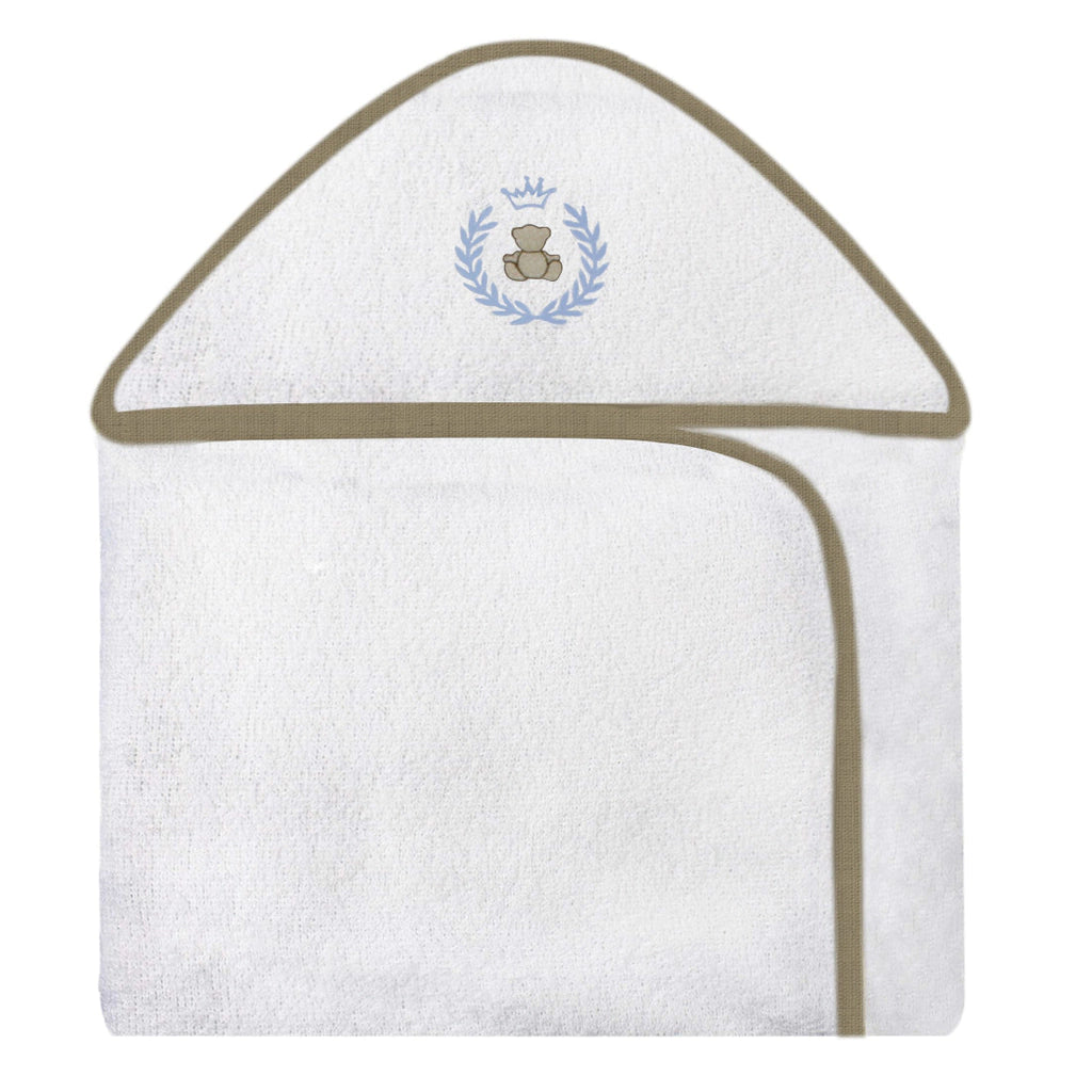 TOALHA COM CAPUZ BORDADA - THED AZUL