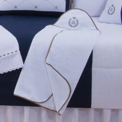 TOALHA COM CAPUZ BORDADA - THED MARINHO