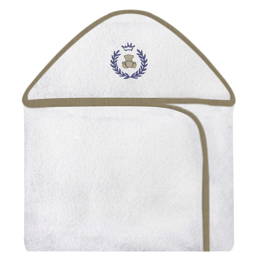 TOALHA COM CAPUZ BORDADA - THED MARINHO