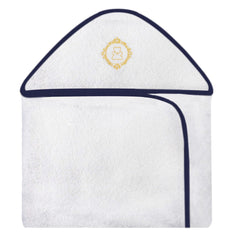 TOALHA COM CAPUZ BORDADA - URSO ARABESCO DOURADO