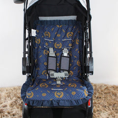 Capa De Carrinho Mt - Nobreza Marinho Com Dourado