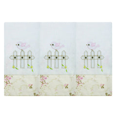 BABETE BORDADA 03 PÇS - CAMPONESA