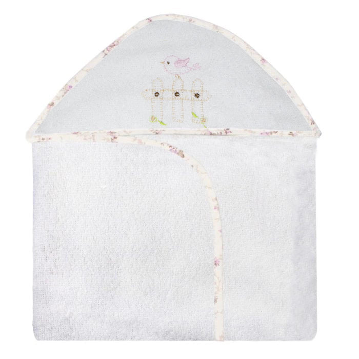 TOALHA COM CAPUZ BORDADA - CAMPONESA