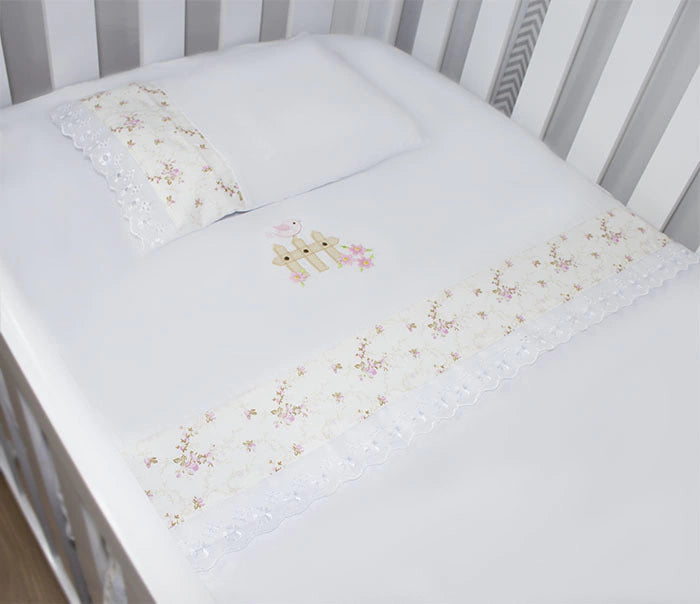 JG. DE LENÇOL AMERIC. 03 PÇS - CAMPONESA