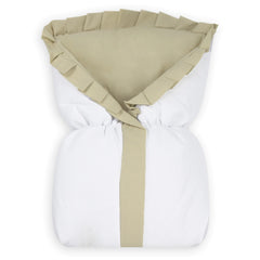 SACO DE BEBÊ - CAQUI COM BRANCO