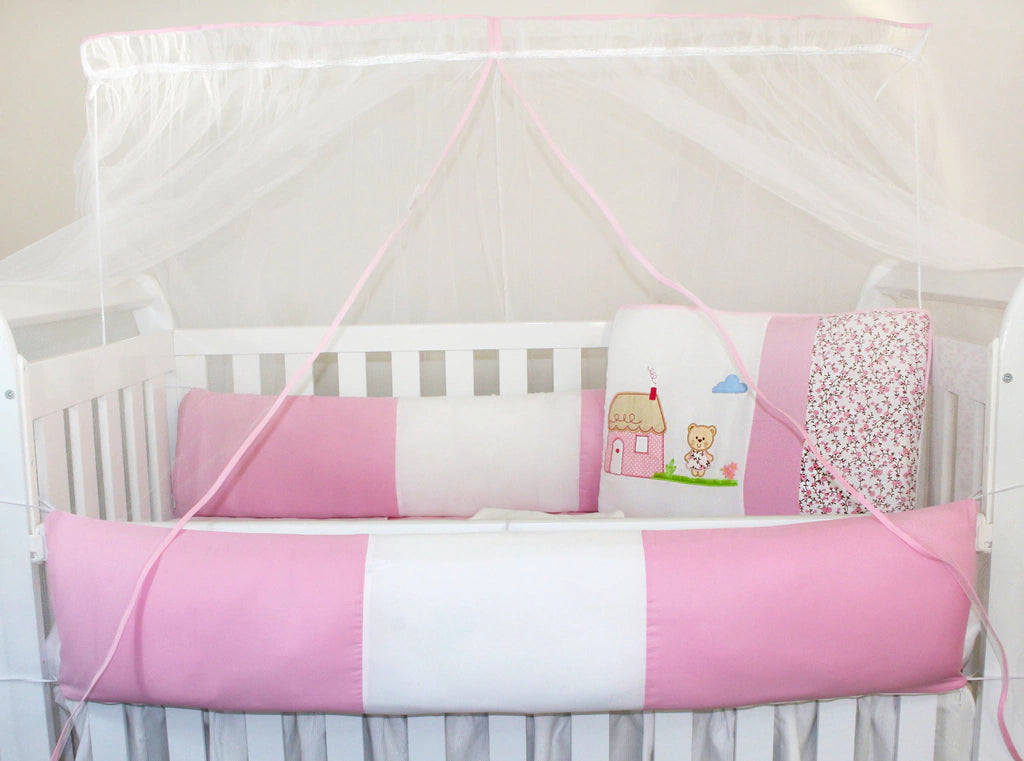 KIT KIDS COM MOSQUITEIRO COMUM 07 PEÇAS - CASINHA