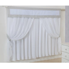 CORTINA DE VOIL - CHEVRON AMARELO